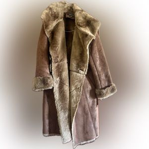 Faux Fur Sheepskin Brown Jones New York Jacket